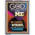 MY COUNSEL SHALL STAND  Ultimate Inspirational Wall Art Portrait  GWARMOUR9386  "12x18"