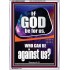 GOD IS FOR US AND WE SHALL NOT FEAR  Church Portrait  GWARMOUR9861  "12x18"