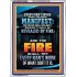 FIRE SHALL TRY EVERY MAN'S WORK  Ultimate Inspirational Wall Art Portrait  GWARMOUR9990  "12x18"