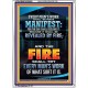 FIRE SHALL TRY EVERY MAN'S WORK  Ultimate Inspirational Wall Art Portrait  GWARMOUR9990  