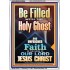 BE FILLED WITH THE HOLY GHOST  Righteous Living Christian Portrait  GWARMOUR9994  "12x18"