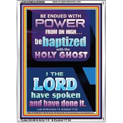 BE ENDUED WITH POWER FROM ON HIGH  Ultimate Inspirational Wall Art Picture  GWARMOUR9999  "12x18"