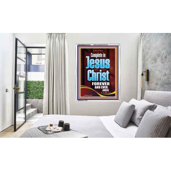 COMPLETE IN JESUS CHRIST FOREVER  Children Room Portrait  GWARMOUR10015  