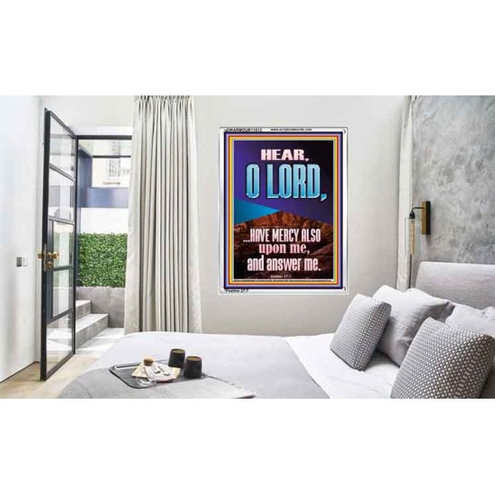 BECAUSE OF YOUR GREAT MERCIES PLEASE ANSWER US O LORD  Art & Wall Décor  GWARMOUR11813  