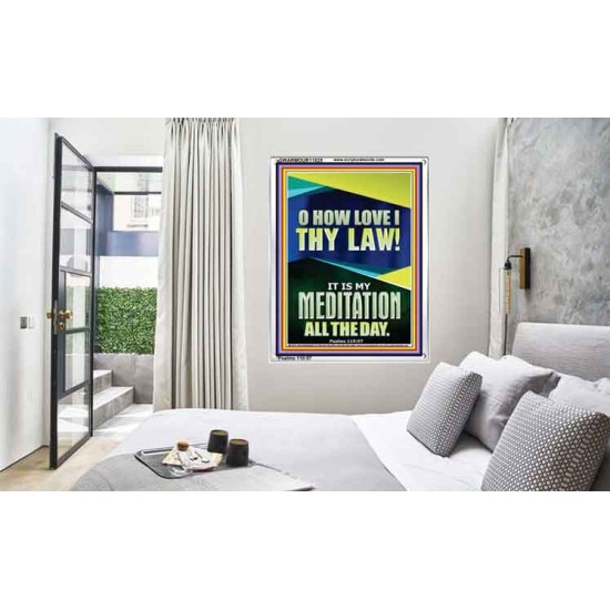 MAKE THE LAW OF THE LORD THY MEDITATION DAY AND NIGHT  Custom Wall Décor  GWARMOUR11825  