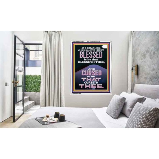 BLESSED IS HE THAT BLESSETH THEE  Encouraging Bible Verse Portrait  GWARMOUR11994  