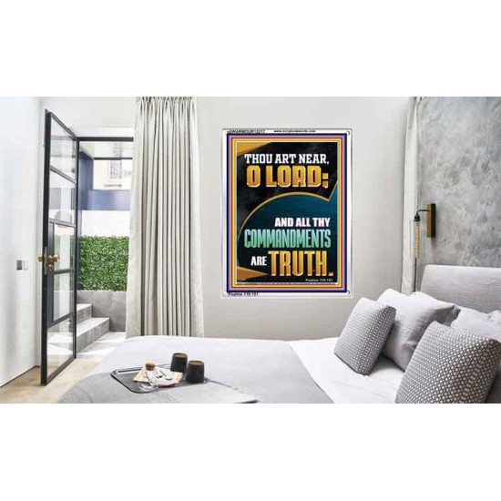 ALL THY COMMANDMENTS ARE TRUTH O LORD  Ultimate Inspirational Wall Art Picture  GWARMOUR12217  