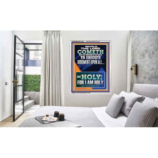 THE LORD COMETH TO EXECUTE JUDGMENT UPON ALL  Large Wall Accents & Wall Portrait  GWARMOUR12302  