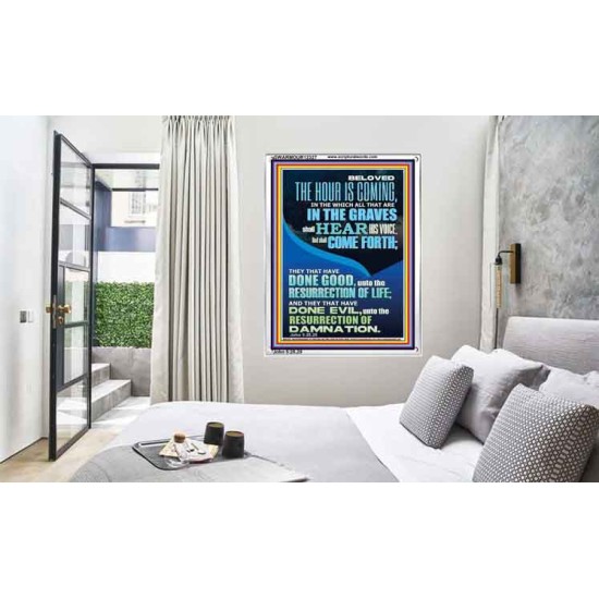 BELOVED THE HOUR IS COMING  Custom Wall Scriptural Art  GWARMOUR12327  