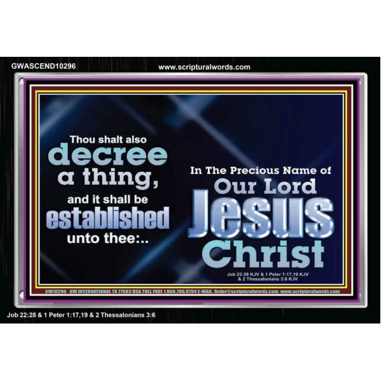 THE LIGHT SHALL SHINE UPON THY WAYS  Christian Quote Acrylic Frame  GWASCEND10296  