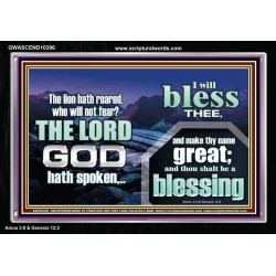 I BLESS THEE AND THOU SHALT BE A BLESSING  Custom Wall Scripture Art  GWASCEND10306  "33X25"