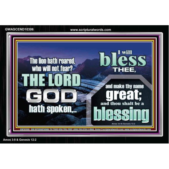 I BLESS THEE AND THOU SHALT BE A BLESSING  Custom Wall Scripture Art  GWASCEND10306  