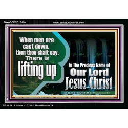 YOU ARE LIFTED UP IN CHRIST JESUS  Custom Christian Artwork Acrylic Frame  GWASCEND10310  "33X25"