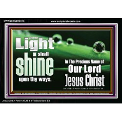 THE LIGHT SHINE UPON THEE  Custom Wall Décor  GWASCEND10314  "33X25"