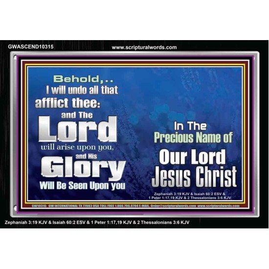 HIS GLORY SHALL BE SEEN UPON YOU  Custom Art and Wall Décor  GWASCEND10315  