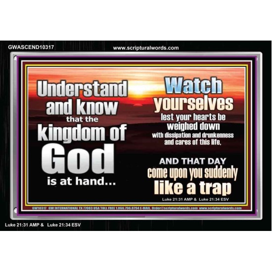 BEWARE OF THE CARE OF THIS LIFE  Unique Bible Verse Acrylic Frame  GWASCEND10317  