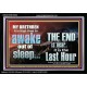 BRETHREN AWAKE OUT OF SLEEP THE END IS NEAR  Bible Verse Acrylic Frame Art  GWASCEND10336  