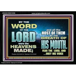 THE BREATH OF HIS MOUTH  Ultimate Power Picture  GWASCEND10356  "33X25"