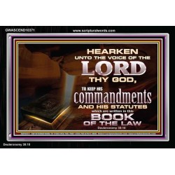 KEEP THE LORD COMMANDMENTS AND STATUTES  Ultimate Inspirational Wall Art Acrylic Frame  GWASCEND10371  "33X25"