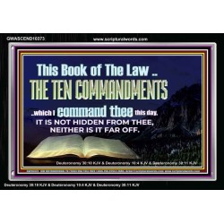 DO NOT IGNORE THE TEN COMMANDMENTS  Unique Power Bible Acrylic Frame  GWASCEND10373  "33X25"
