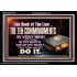 KEEP THE TEN COMMANDMENTS FERVENTLY  Ultimate Power Acrylic Frame  GWASCEND10374  "33X25"