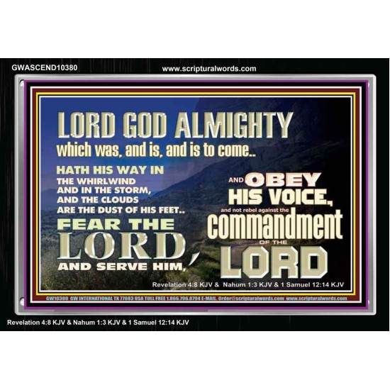 REBEL NOT AGAINST THE COMMANDMENTS OF THE LORD  Ultimate Inspirational Wall Art Picture  GWASCEND10380  