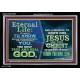 ETERNAL LIFE IS TO KNOW AND DWELL IN HIM CHRIST JESUS  Church Acrylic Frame  GWASCEND10395  