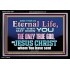 CHRIST JESUS THE ONLY WAY TO ETERNAL LIFE  Sanctuary Wall Acrylic Frame  GWASCEND10397  "33X25"