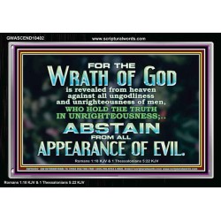 UNGODLINESS AND UNRIGHTEOUSNESS OUTLAW IN ETERNITY  Righteous Living Christian Acrylic Frame  GWASCEND10402  