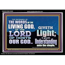 THE WORDS OF LIVING GOD GIVETH LIGHT  Unique Power Bible Acrylic Frame  GWASCEND10409  "33X25"