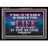 LIFE OF FLESH IS THE BLOOD EAT NO MANNER OF FLESH WITH BLOOD  Church Acrylic Frame  GWASCEND10422  "33X25"