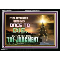 AFTER DEATH IS JUDGEMENT  Bible Verses Art Prints  GWASCEND10431  "33X25"