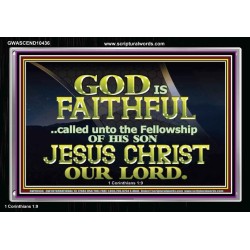 CALLED UNTO FELLOWSHIP WITH CHRIST JESUS  Scriptural Wall Art  GWASCEND10436  "33X25"