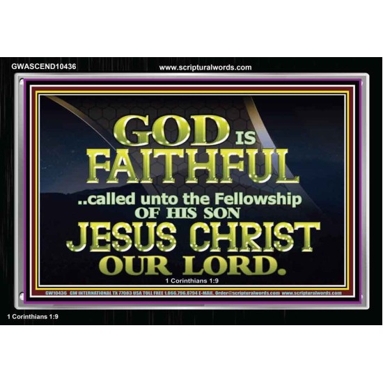 CALLED UNTO FELLOWSHIP WITH CHRIST JESUS  Scriptural Wall Art  GWASCEND10436  