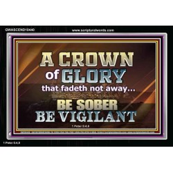 CROWN OF GLORY FOR OVERCOMERS  Scriptures Décor Wall Art  GWASCEND10440  "33X25"