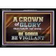 CROWN OF GLORY FOR OVERCOMERS  Scriptures Décor Wall Art  GWASCEND10440  