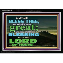 THOU SHALL BE A BLESSINGS  Acrylic Frame Scripture   GWASCEND10451  "33X25"