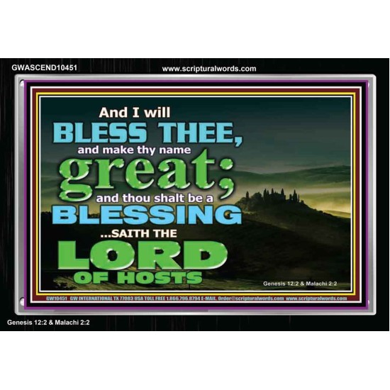 THOU SHALL BE A BLESSINGS  Acrylic Frame Scripture   GWASCEND10451  