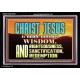 CHRIST JESUS OUR WISDOM, RIGHTEOUSNESS, SANCTIFICATION AND OUR REDEMPTION  Encouraging Bible Verse Acrylic Frame  GWASCEND10457  