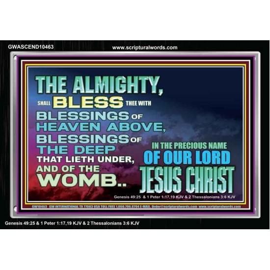 DO YOU WANT BLESSINGS OF THE DEEP  Christian Quote Acrylic Frame  GWASCEND10463  