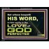 THOSE WHO KEEP THE WORD OF GOD ENJOY HIS GREAT LOVE  Bible Verses Wall Art  GWASCEND10482  "33X25"