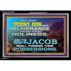 UPON MOUNT ZION THERE SHALL BE DELIVERANCE  Christian Paintings Acrylic Frame  GWASCEND10499  