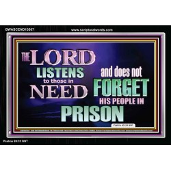 THE LORD NEVER FORGET HIS CHILDREN  Christian Artwork Acrylic Frame  GWASCEND10507  "33X25"