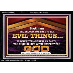 DO NOT LUST AFTER EVIL THINGS  Children Room Wall Acrylic Frame  GWASCEND10527  "33X25"