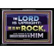 THE LORD IS UPRIGHT AND MY ROCK  Church Acrylic Frame  GWASCEND10535  