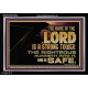 THE NAME OF THE LORD IS A STRONG TOWER  Contemporary Christian Wall Art  GWASCEND10542  