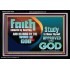 FAITH COMES BY HEARING THE WORD OF CHRIST  Christian Quote Acrylic Frame  GWASCEND10558  "33X25"