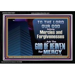 TO GOD BELONG MERCIES AND FORGIVENESS  Biblical Paintings  GWASCEND10567  