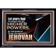 JEHOVAH ALMIGHTY THE GREATEST POWER  Contemporary Christian Wall Art Acrylic Frame  GWASCEND10568  