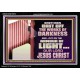 CAST OFF THE WORKS OF DARKNESS  Scripture Art Prints Acrylic Frame  GWASCEND10572  